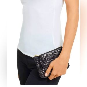 Alex and Ani, Zip Pouch, Black, 5x6in